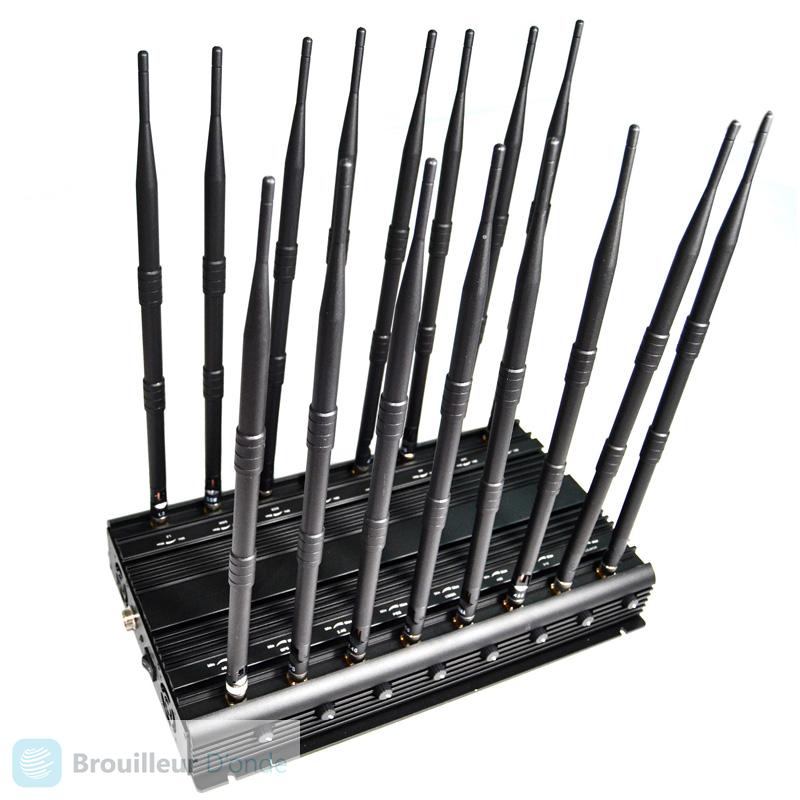 Brouilleur mobile de signal d'antennes de JAX-121A-16  2G/3G/4G/WIFI/GPS/LOJACK 16