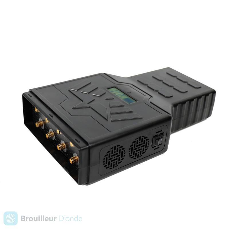 Brouilleur onde gps portable 10m max 150mw 1450mhz 1600mhz tw gj3000  brouillage gsm telephone