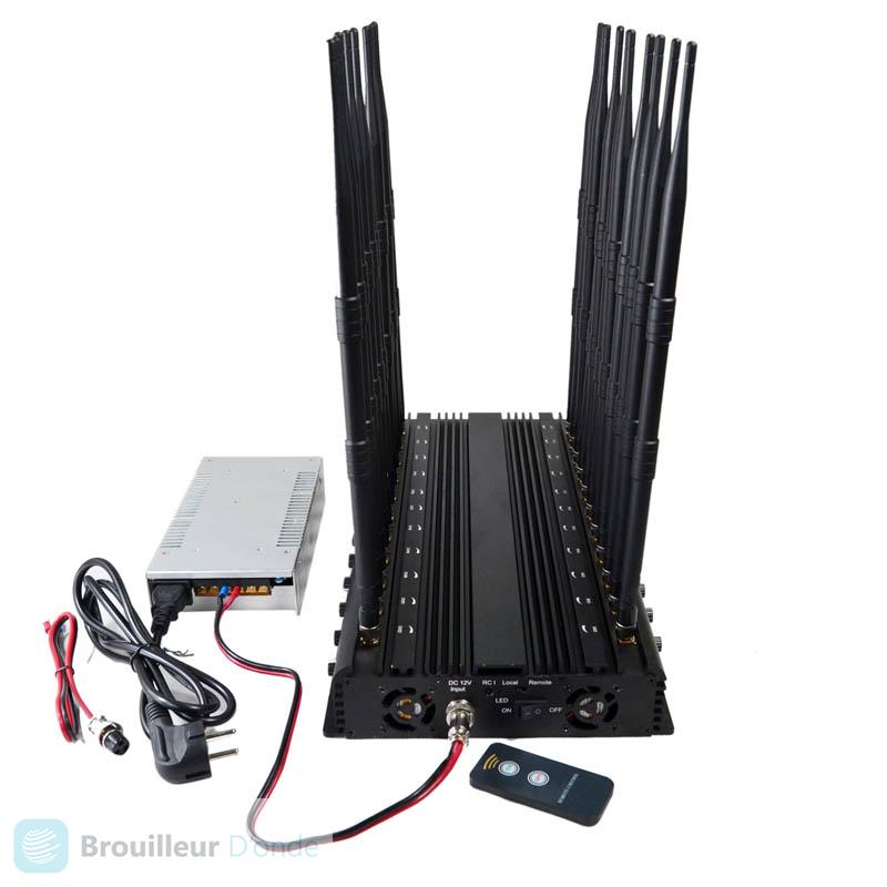 Brouilleur de bureau 22 antennes telephone WiFi GPS LOJACK