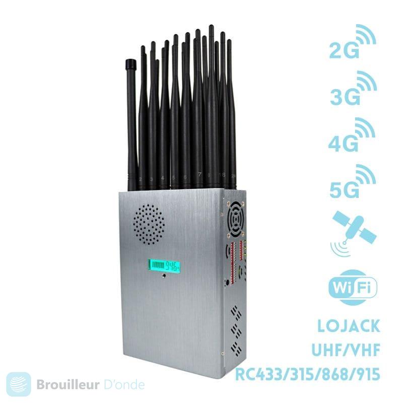 BD534 Brouilleur Portable 8 Antennes